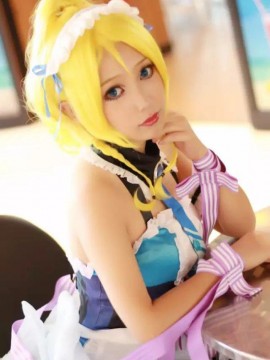 《Lovelive！》绚濑绘里情人节女仆 C O S P L A Y_绚濑绘里同人女仆 (1)