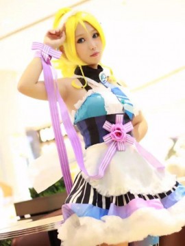 《Lovelive！》绚濑绘里情人节女仆 C O S P L A Y_绚濑绘里同人女仆 (4)