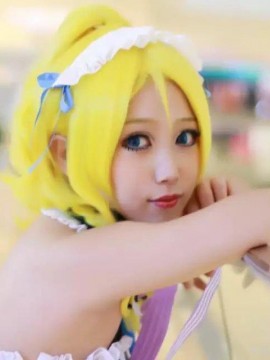 《Lovelive！》绚濑绘里情人节女仆 C O S P L A Y_绚濑绘里同人女仆 (8)