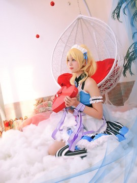 《Lovelive！》绚濑绘里情人节女仆 C O S P L A Y_情人节快乐 (2)
