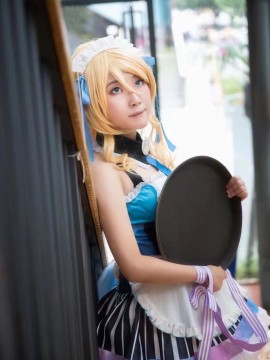 《Lovelive！》绚濑绘里情人节女仆 C O S P L A Y_绚濑绘里情人节女仆 (2)