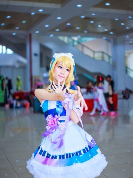 《Lovelive！》绚濑绘里情人节女仆 C O S P L A Y_情人节女仆同人绚濑绘里 (3)