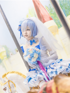 《从零开始》雷雷姆同人婚纱装 C O S P L A Y_0002