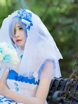 《从零开始》雷雷姆同人婚纱装 C O S P L A Y_如果是未来的话题，必须要笑着聊吧 (10)