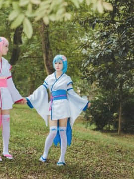 《Re从零开始的异世界生活》拉姆蕾姆幼年和服 C O S P L A Y_0010