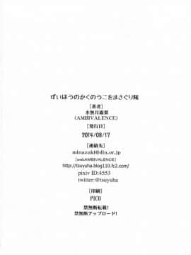[柳葉個人漢化] (C86) [AMBIVALENCE (水無月露葉)] ずいほうのかくのうこをまさぐり隊 (艦隊これくしょん -艦これ-)_16282_027