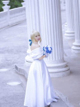 《Fate Grand Order》saber二周年礼服 C O S P L A Y_saber二周年礼服 (6)