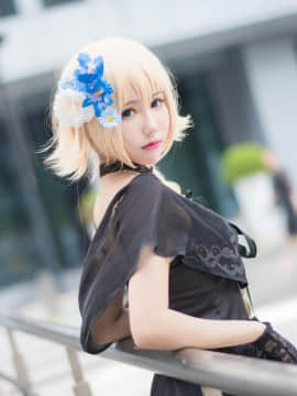 《Fate Grand Order》贞德黑色晚礼服 C O S P L A Y_0002
