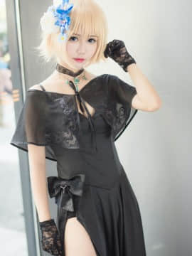 《Fate Grand Order》贞德黑色晚礼服 C O S P L A Y_0008