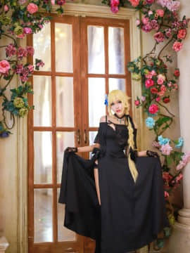 《Fate Grand Order》贞德黑色晚礼服 C O S P L A Y_FGO 贞德 二周年礼服 (8)