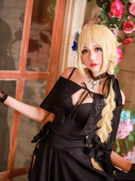 《Fate Grand Order》贞德黑色晚礼服 C O S P L A Y_FGO 贞德 二周年礼服 (10)