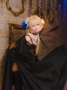 《Fate Grand Order》贞德黑色晚礼服 C O S P L A Y_【FGO】贞德 (2)