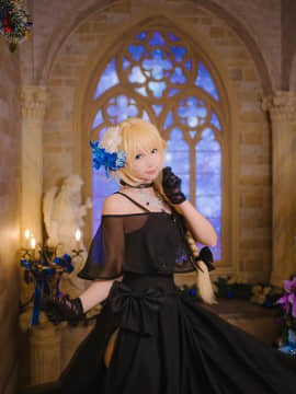 《Fate Grand Order》贞德黑色晚礼服 C O S P L A Y_【FGO】贞德 (4)
