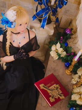 《Fate Grand Order》贞德黑色晚礼服 C O S P L A Y_【FGO】贞德 (6)