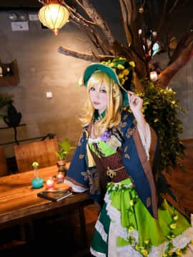 《LoveLive!Sunshine!!》小原鞠莉仙女 C O S P L A Y_试着上我的钩吧-职业觉醒小原鞠莉 (9)