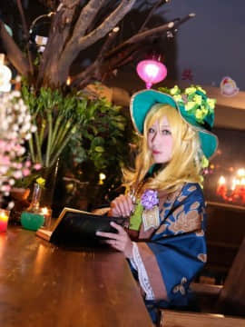 《LoveLive!Sunshine!!》小原鞠莉仙女 C O S P L A Y_试着上我的钩吧-职业觉醒小原鞠莉 (1)
