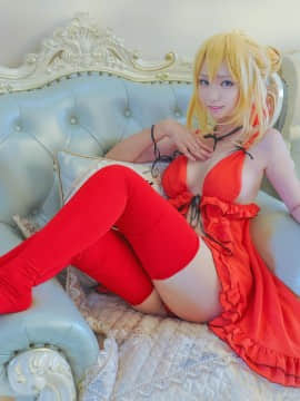 《Fate Extella》 阿尔托莉雅X尼禄睡服特典 C O S P L A Y_0009