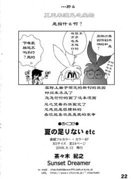 (C70) [Sunset Dreamer (茶々木紀之)] 夏の足りないetc (名探偵コナン)_21(1)