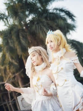 《Love Live》缪丝全员花嫁觉醒 C O S P L A Y_Lovelive!——绘鸟花嫁—— (1)