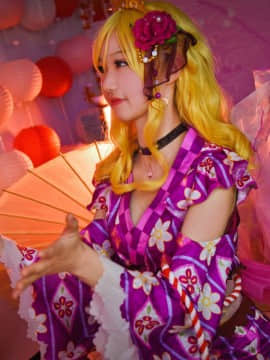 《LoveLive!Sunshine!!》小原鞠莉浴衣觉醒 C O S P L A Y_0003