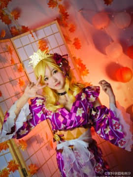 《LoveLive!Sunshine!!》小原鞠莉浴衣觉醒 C O S P L A Y_0004