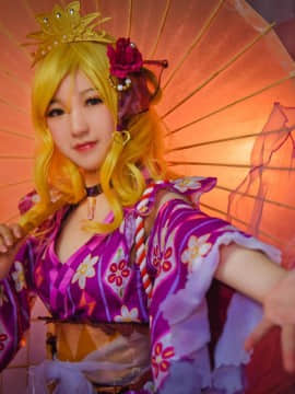 《LoveLive!Sunshine!!》小原鞠莉浴衣觉醒 C O S P L A Y_0008