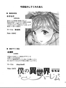 【鬼畜王汉化组】(C93) [弥美津峠 (鳳まひろ)] 僕の異世界ハーレム (オリジナル)_45_0047