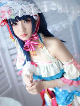 《LoveLive!Sunshine!!》津岛善子甜点女仆觉醒 C O S P L A Y_像玩偶一样的夜羽....你喜欢吗？ (1)
