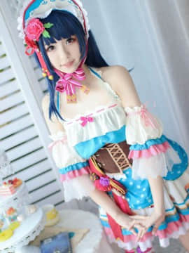 《LoveLive!Sunshine!!》津岛善子甜点女仆觉醒 C O S P L A Y_#津岛善子（划掉）夜羽正片# (4)