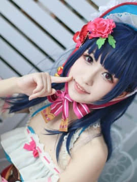 《LoveLive!Sunshine!!》津岛善子甜点女仆觉醒 C O S P L A Y_#津岛善子（划掉）夜羽正片# (6)