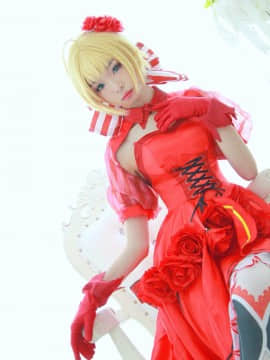 《Fate Extra》Saber红玫瑰礼服 C O S P L A Y_0012