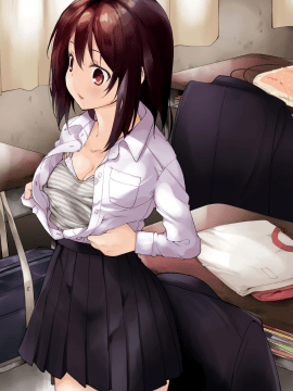 制服少女 半脱ぎの瞬間_010