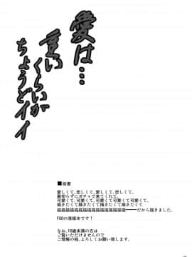 [靴下汉化组] (C92) [何処までも蒼い空に浮かぶ肉。 (肉そうきゅー。)] 愛は…重いくらいがちょうどイイ (Fate_Grand Order)_04