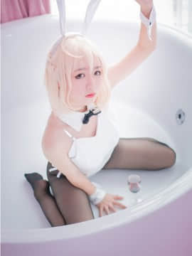 《FateGrand Order》saber白色兔女郎 C O S P L A Y_0004