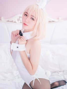 《FateGrand Order》saber白色兔女郎 C O S P L A Y_0010