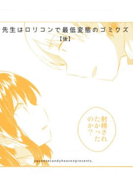 [脸肿汉化组] (COMIC1☆13) [Squeeze Candy Heaven (いちはや)] 先生はロリコンで最低変態のゴミクズ【後】 + おまけ_27