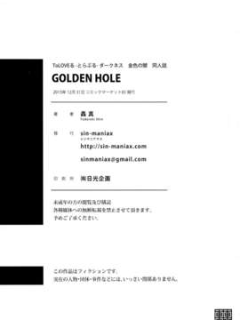[脸肿汉化组](C85) [sin-maniax (轟真)] GOLDEN HOLE (ToLOVEる)_0025
