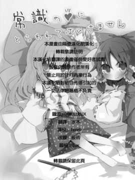 【隔壁汉化组】常识の爱_staff