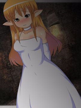 [同人CG][聖クロネコ騎士団]高貴なエルフの女の子がキモデブ男の肉便器妻に_p01