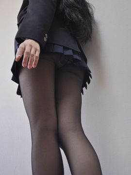 極限レベル☆黒スト脚線美COS_281