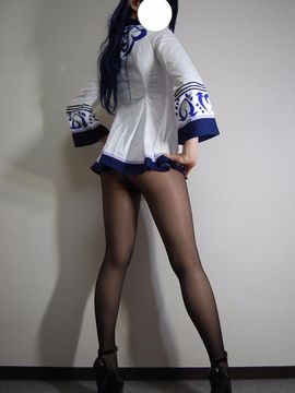 超ミニ黒スト制服コス_167
