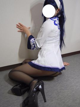 桃○☆黒ストふぇちCOS_058