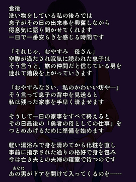 (同人CG集) [オカズ娘] オカズ娘CG集 ヌキイラ VOL・2.1 ダメ息子の旅の仲間は勇者の母のご主人様_008_l_a_007