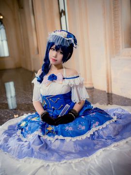 《Love Live! 》园田海未Sonoda觉醒 C O S P L A Y_园田海未-舞会-LOVELIVE (1)