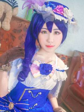 《Love Live! 》园田海未Sonoda觉醒 C O S P L A Y_舞会觉醒海 “请，请与我共舞吧。” (3)