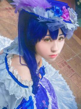 《Love Live! 》园田海未Sonoda觉醒 C O S P L A Y_舞会觉醒海 “请，请与我共舞吧。” (6)
