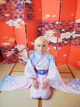 fate zero saber新年浴衣COS_0005