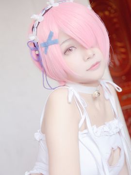 Rezero - Ram x Rem Cat keyhole fanart ver_09