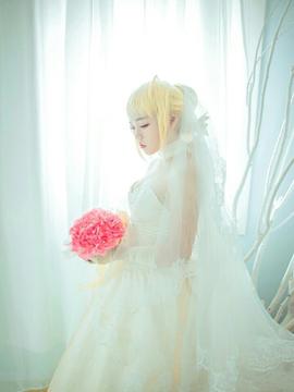 《FateZero》 海边花嫁SABER花嫁版C O S_暑假拍片子的坑慢慢填填 (1)