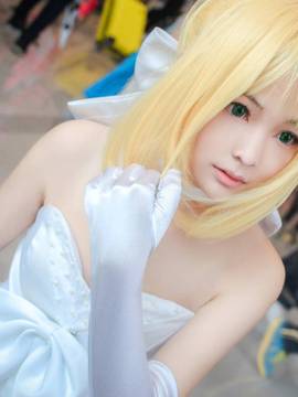 《FateZero》 海边花嫁SABER花嫁版C O S_#Fate#Saber (9)